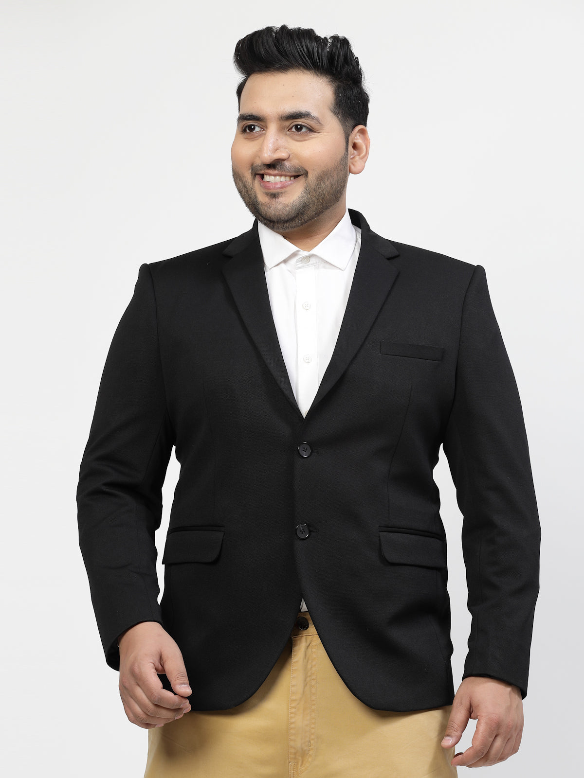 Plus Size Single Breasted Formal Blazer