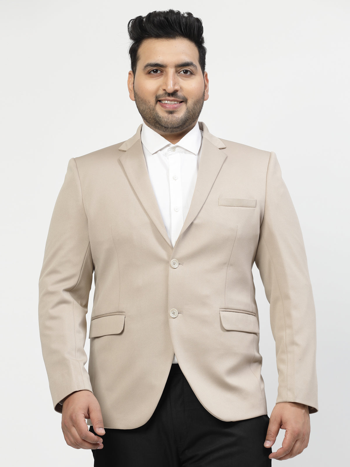 Plus Size Single Breasted Formal Blazer