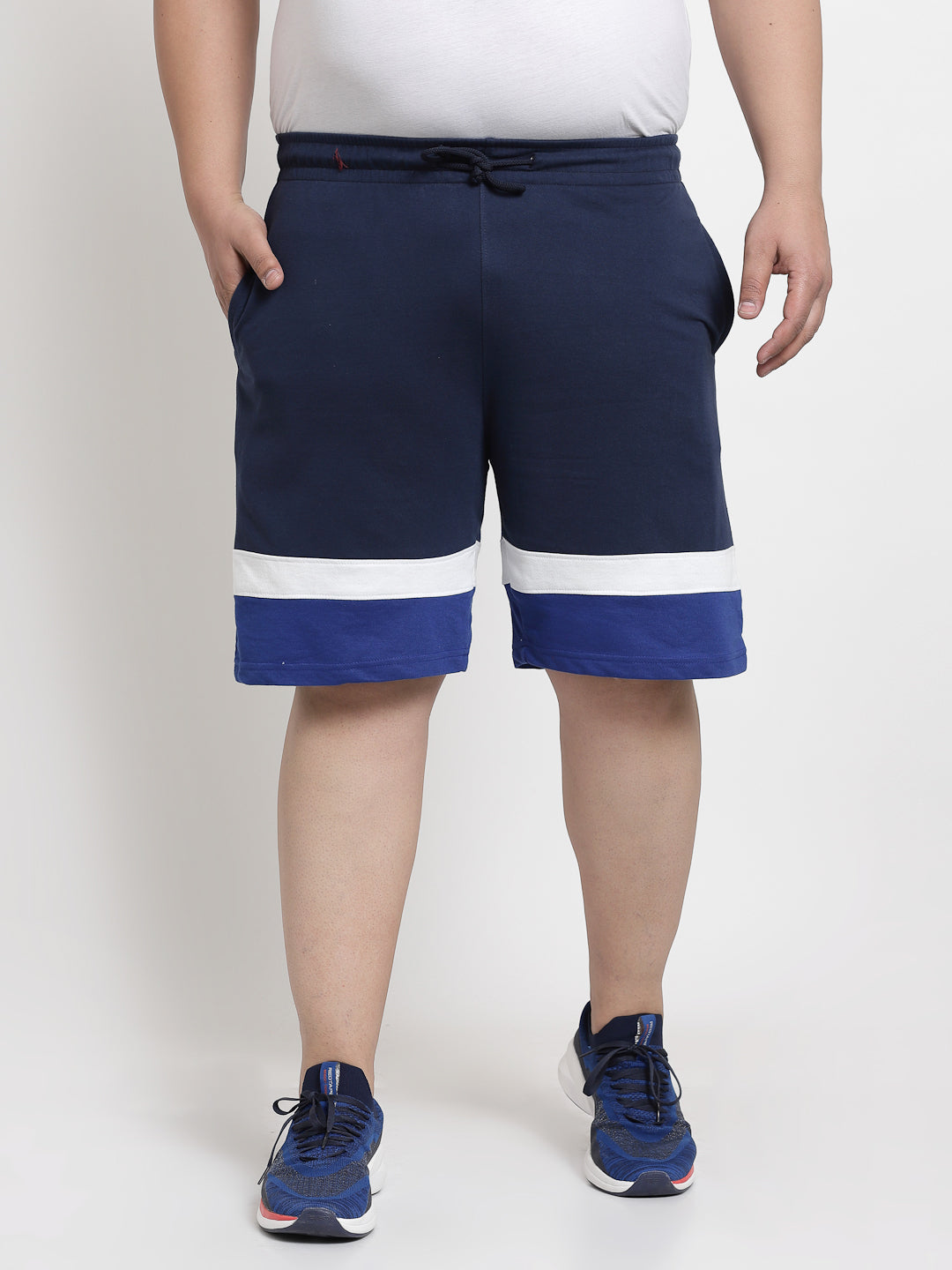 Plus size navy blue shorts best sale