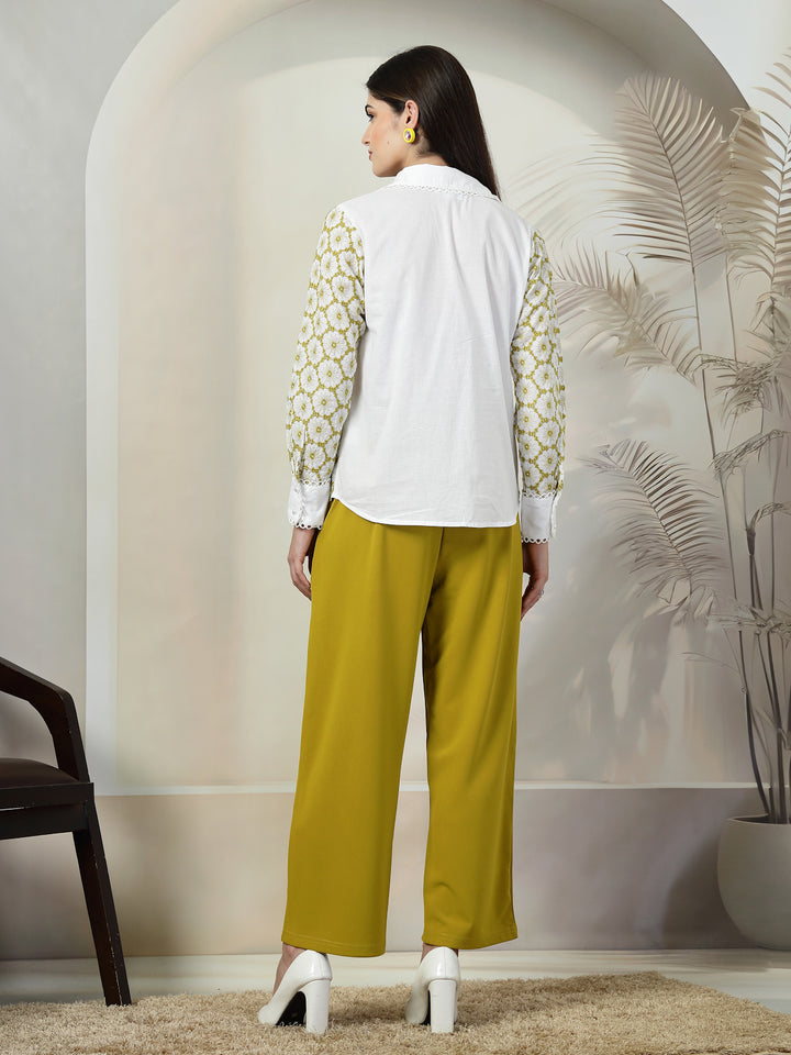 Pure Cotton Shirt With Trousers Co-Ords