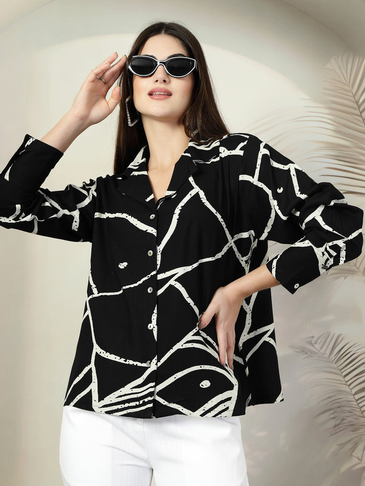 Women Standard Floral Opaque Printed Casual Shirt