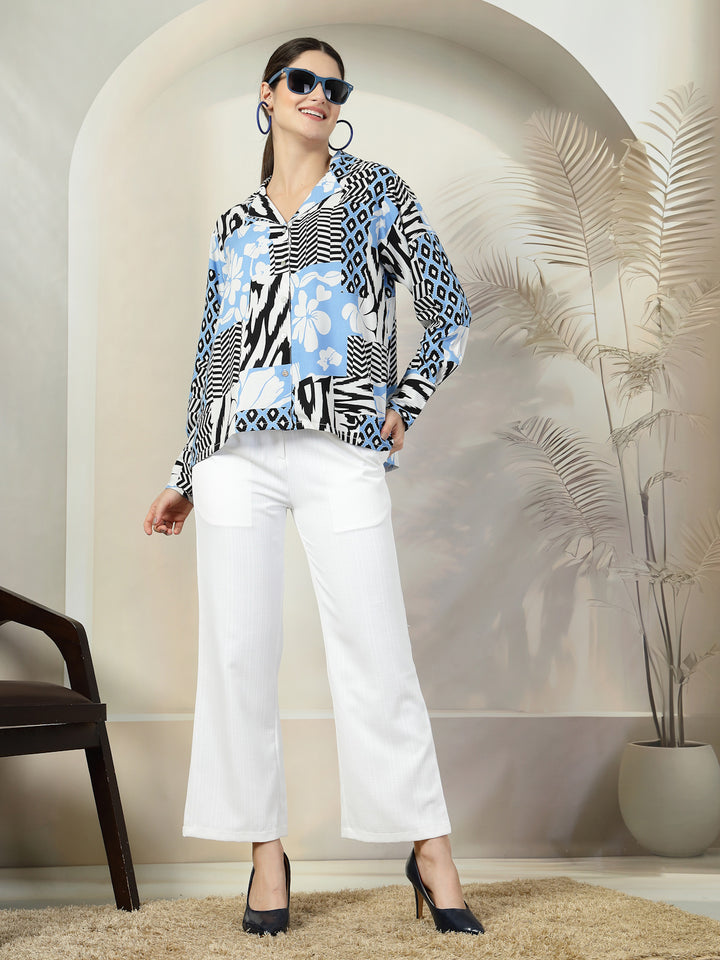 Women Standard Floral Opaque Printed Casual Shirt