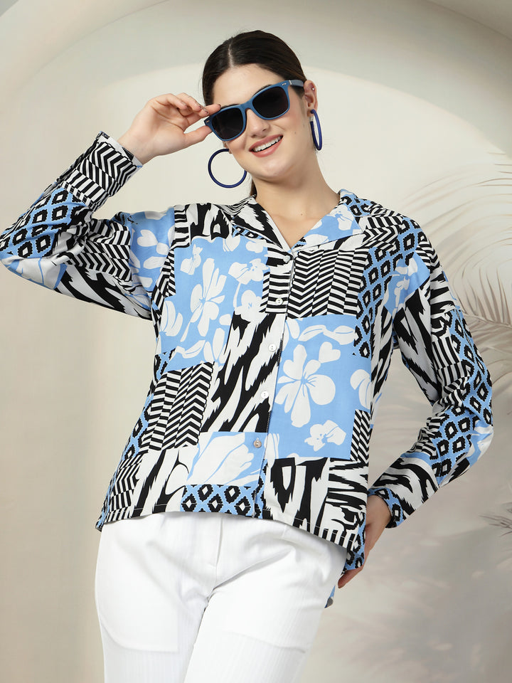 Women Standard Floral Opaque Printed Casual Shirt