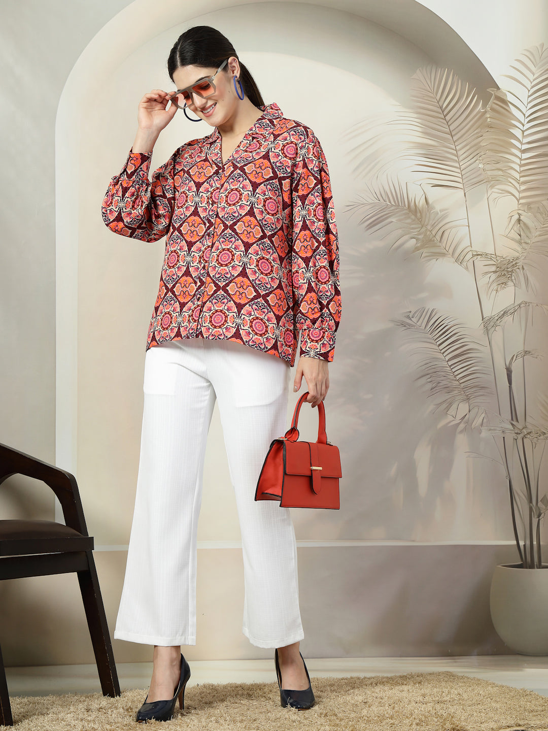 Women Standard Floral Opaque Printed Casual Shirt