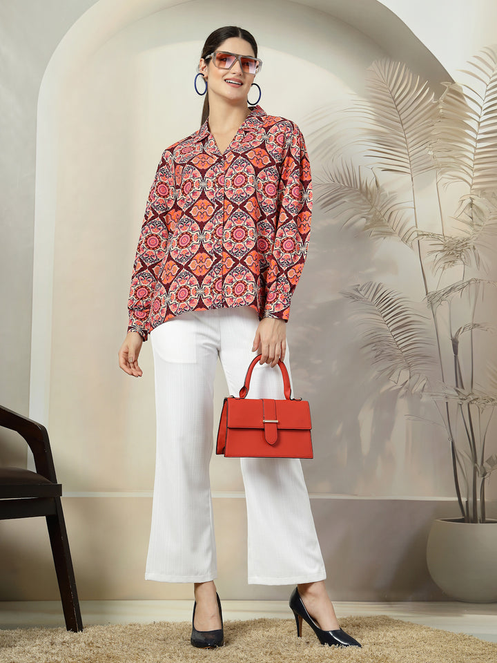 Women Standard Floral Opaque Printed Casual Shirt