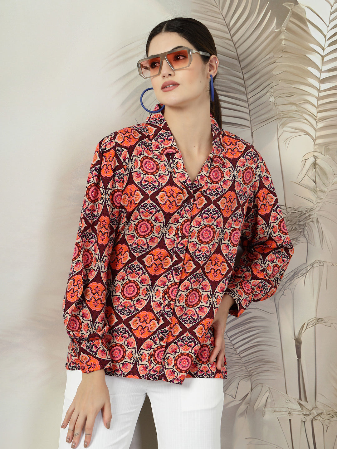 Women Standard Floral Opaque Printed Casual Shirt