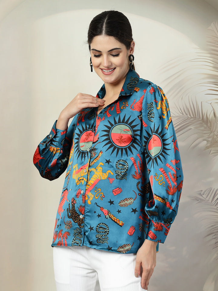 Women Standard Floral Opaque Printed Casual Shirt