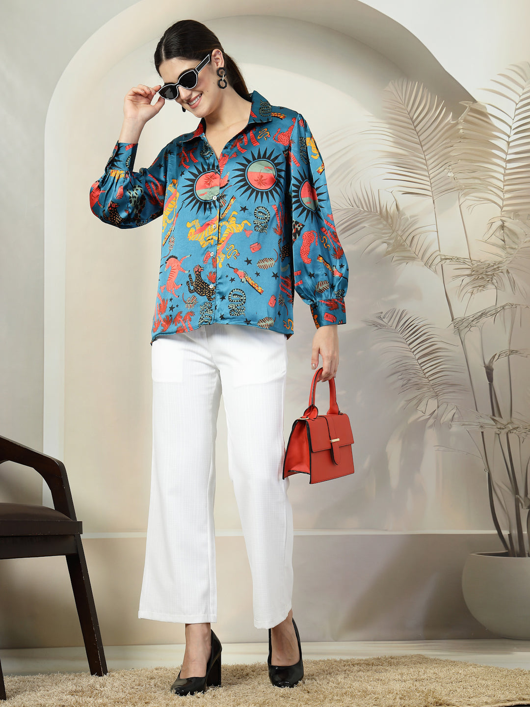 Women Standard Floral Opaque Printed Casual Shirt