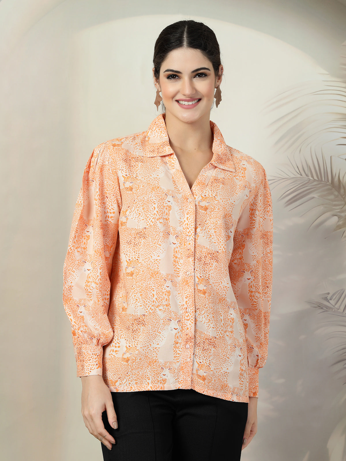 Women Standard Floral Opaque Printed Casual Shirt