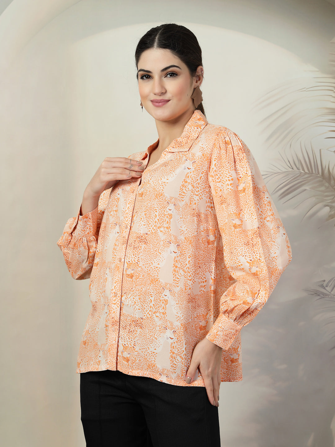 Women Standard Floral Opaque Printed Casual Shirt