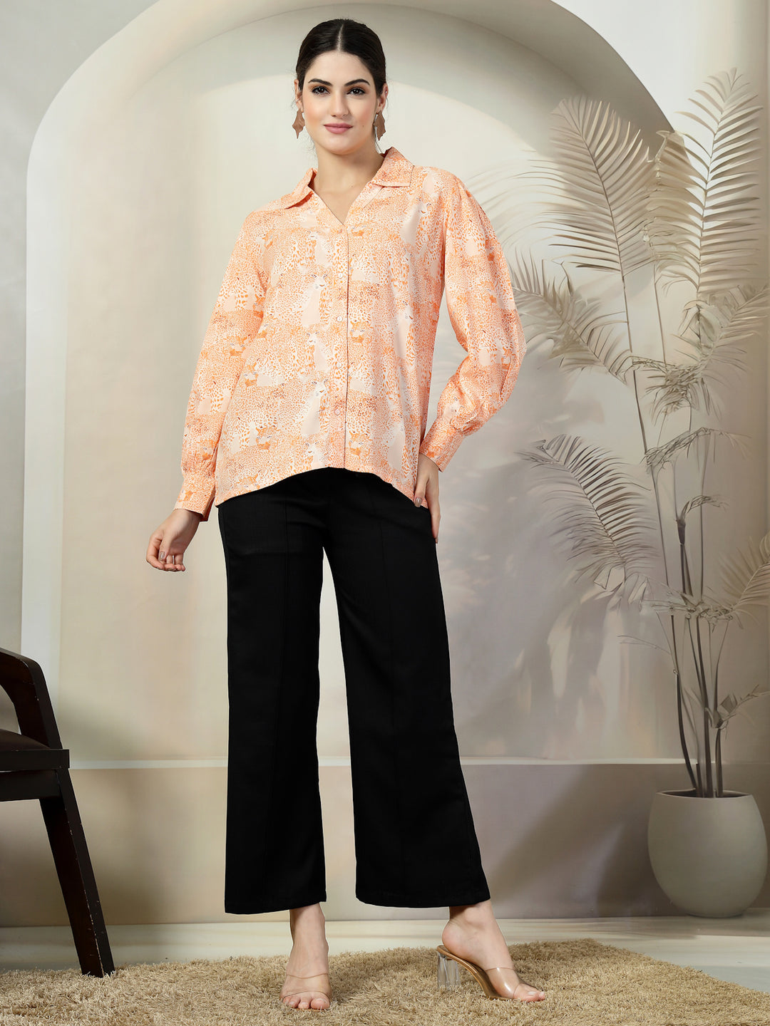 Women Standard Floral Opaque Printed Casual Shirt