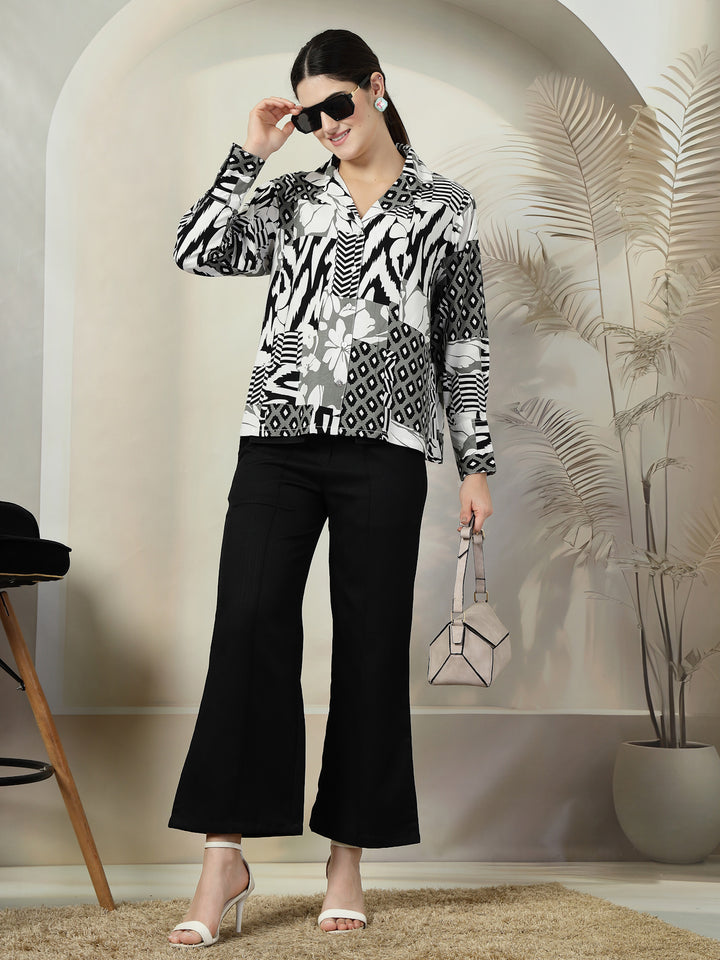 Women Standard Floral Opaque Printed Casual Shirt