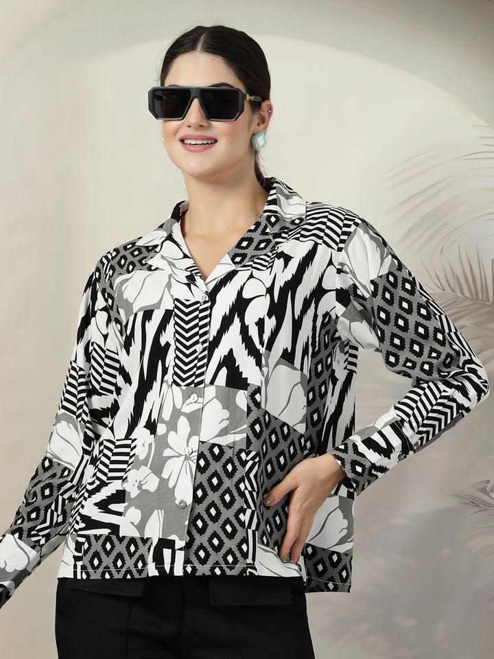 Women Standard Floral Opaque Printed Casual Shirt