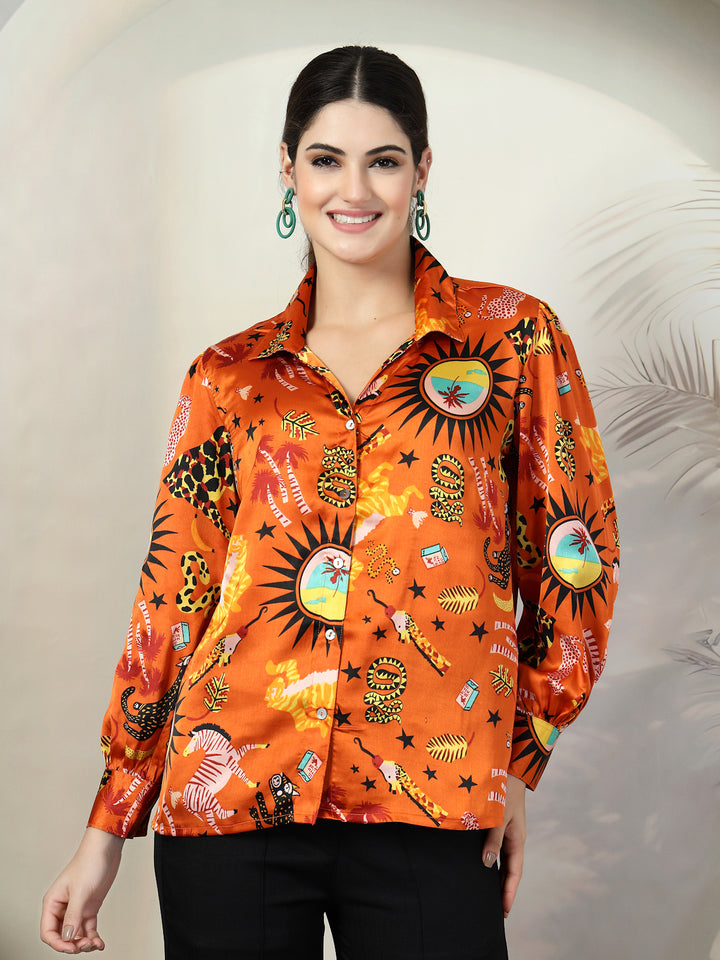 Women Standard Floral Opaque Printed Casual Shirt