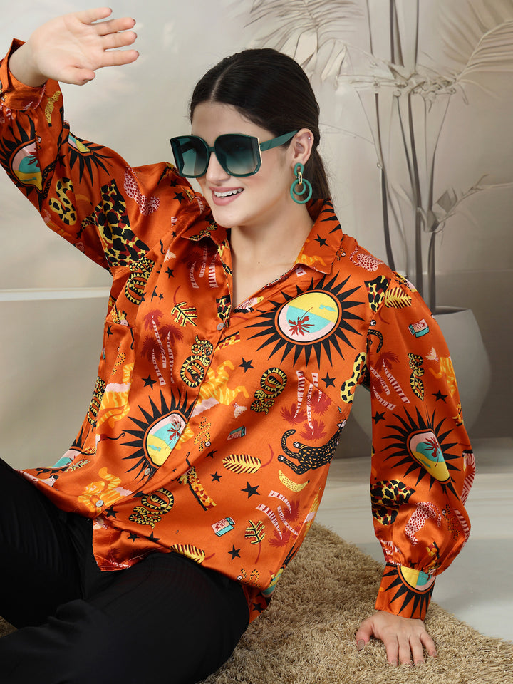 Women Standard Floral Opaque Printed Casual Shirt