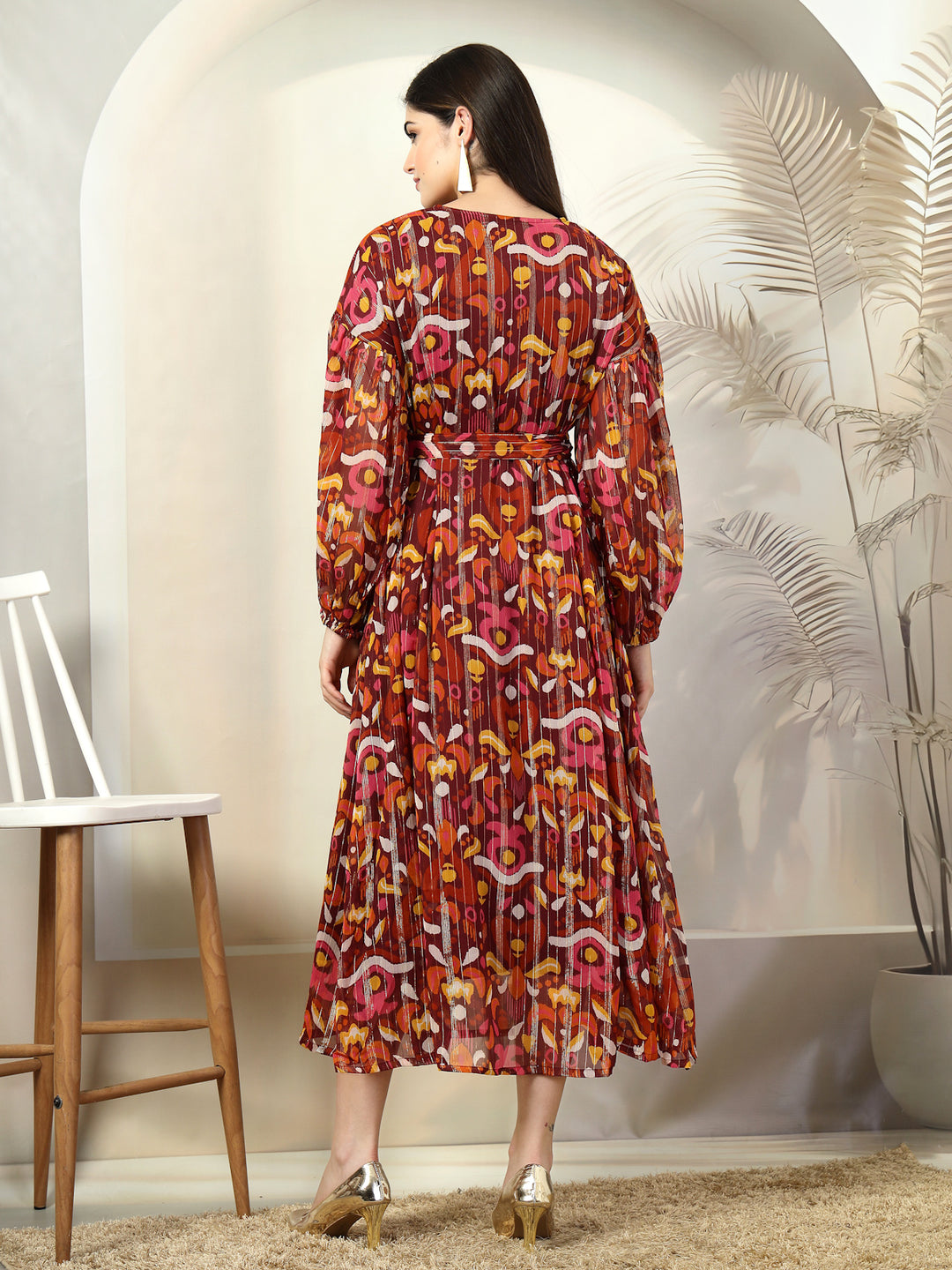 Women Floral Print Maxi Dress