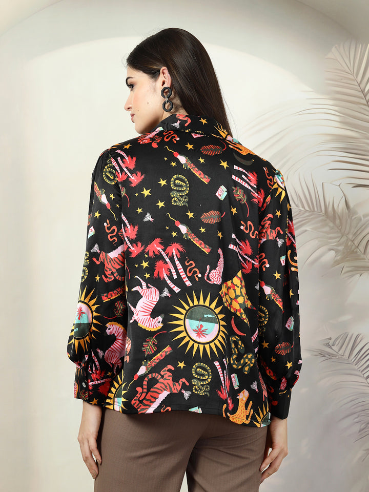 Women Standard Floral Opaque Printed Casual Shirt