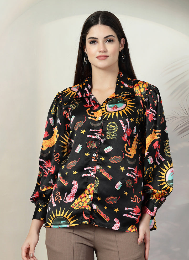 Women Standard Floral Opaque Printed Casual Shirt