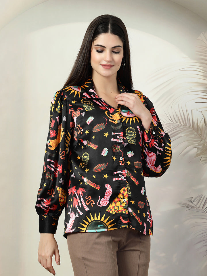 Women Standard Floral Opaque Printed Casual Shirt