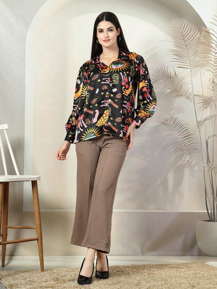 Women Standard Floral Opaque Printed Casual Shirt