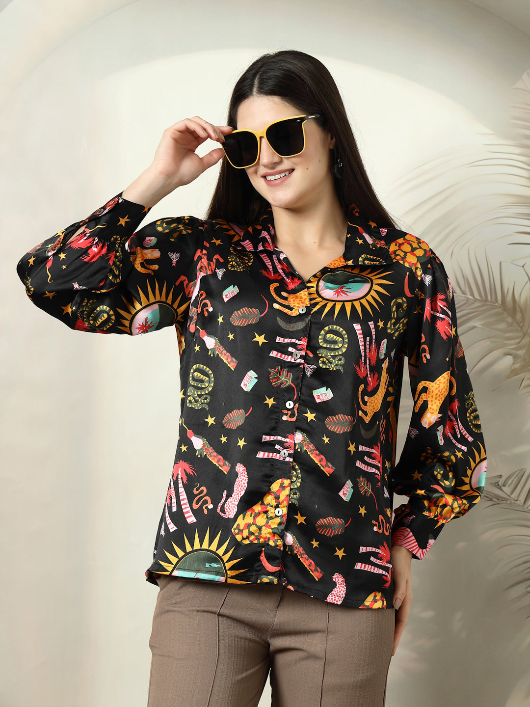 Women Standard Floral Opaque Printed Casual Shirt