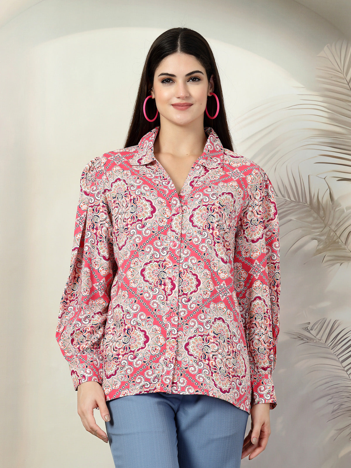 Women Standard Floral Opaque Printed Casual Shirt