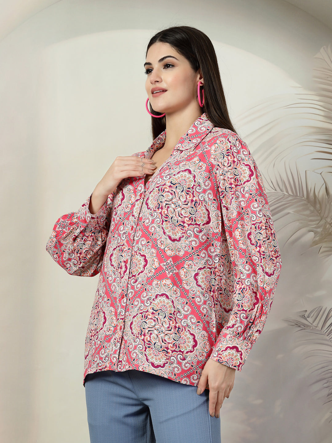 Women Standard Floral Opaque Printed Casual Shirt