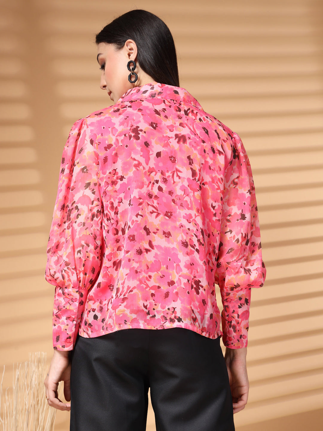 Women Standard Floral Opaque Printed Casual Shirt