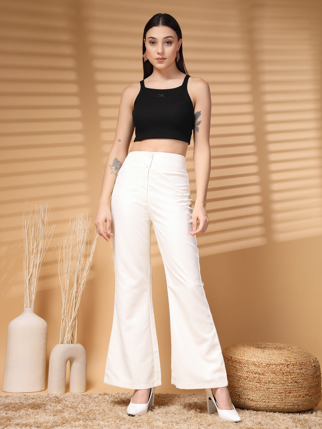 Women Loose Fit Regular Trousers