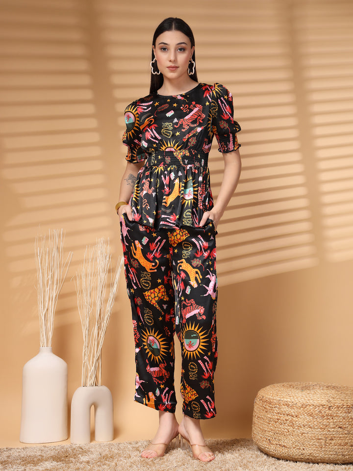 Printed Top & Trouser Co-Ords