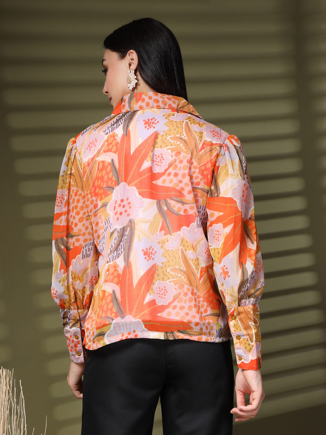 Women Standard Floral Opaque Printed Casual Shirt