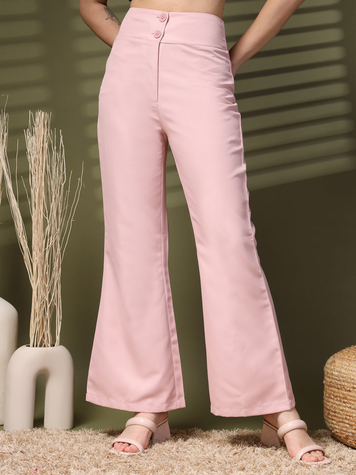 Women Slim Fit Bootcut Trousers