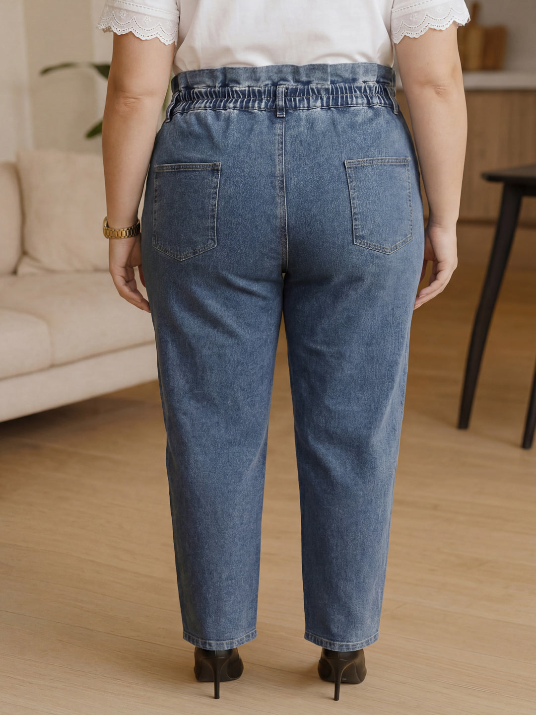 Plus Size Women Regular Fit High-Rise Stretchable Jeans