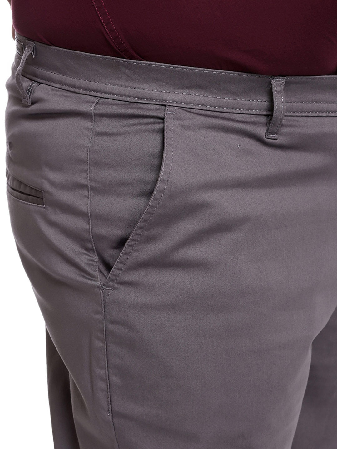 Grey Smart Fit Trousers