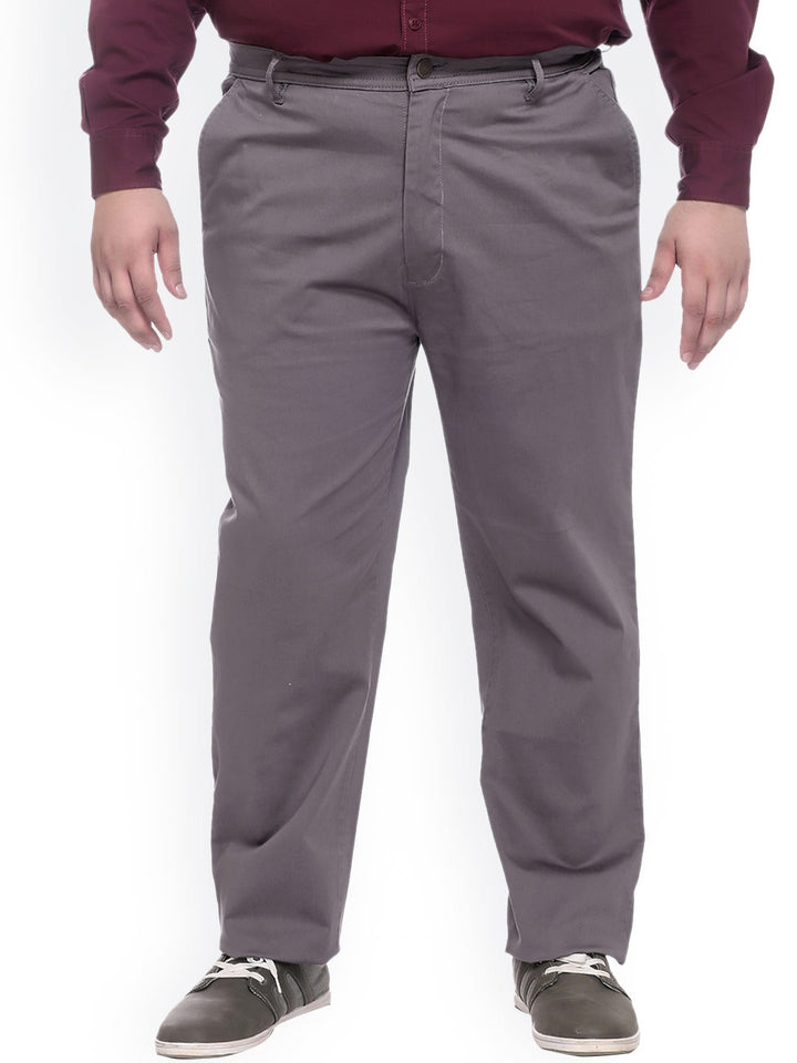 Grey Smart Fit Trousers