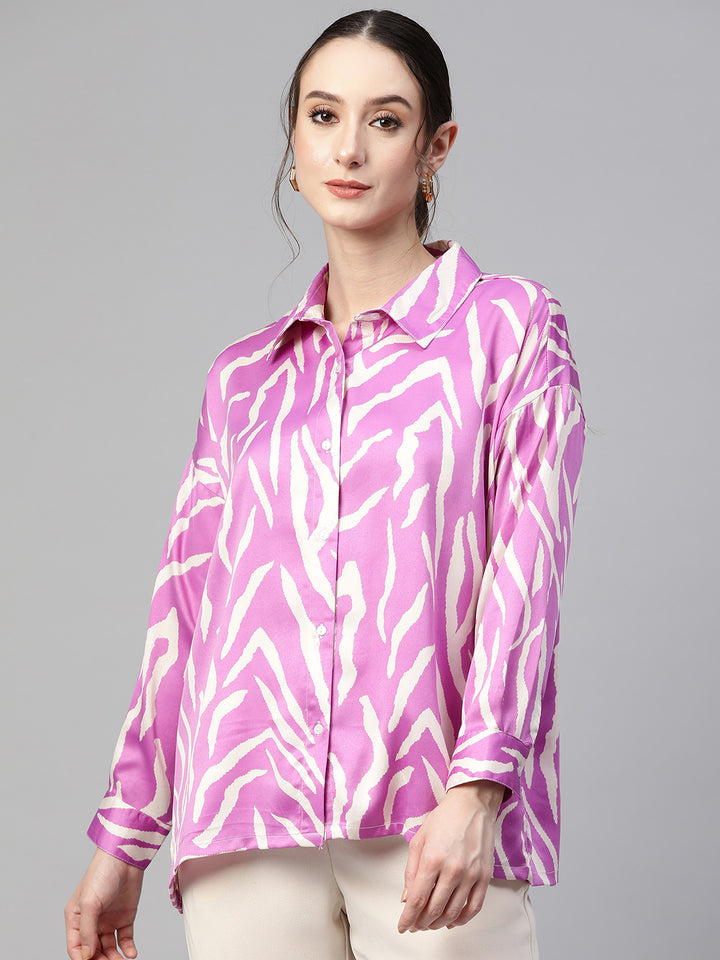 Women Opaque Printed Casual Shirt