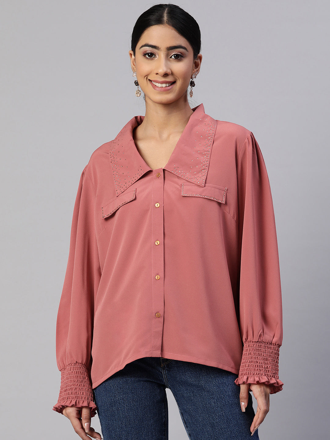 Embellished Casual Shirt