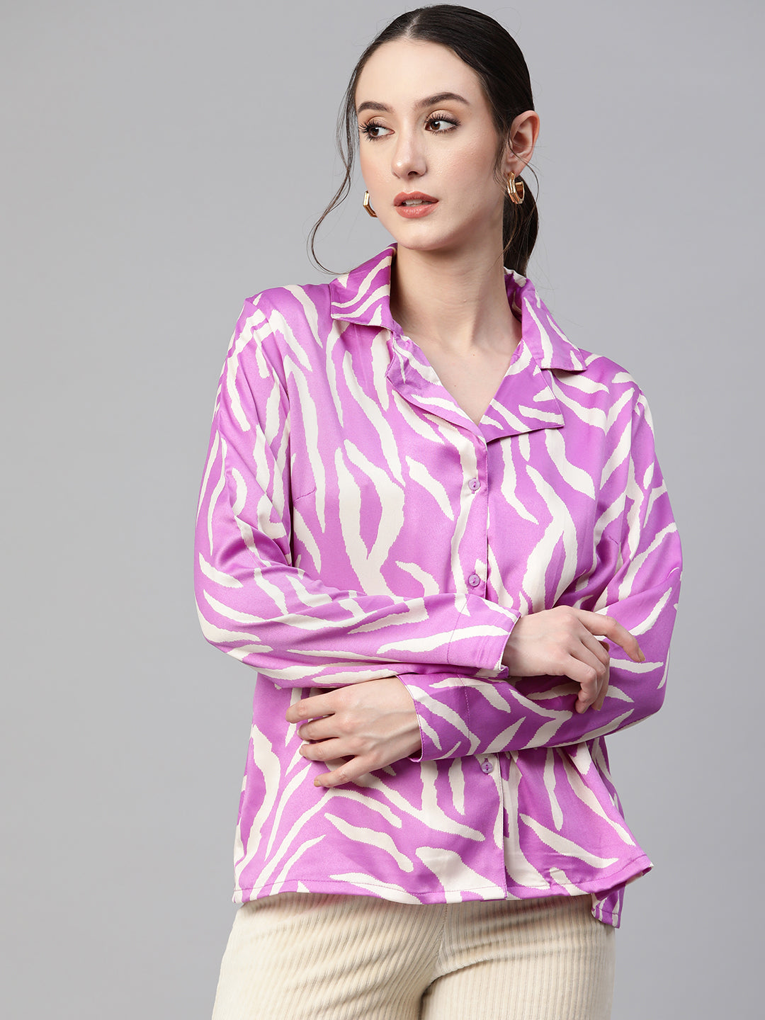 Women Opaque Printed Casual Shirt