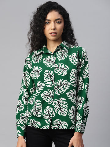 Women Floral Printed Casual Shirt