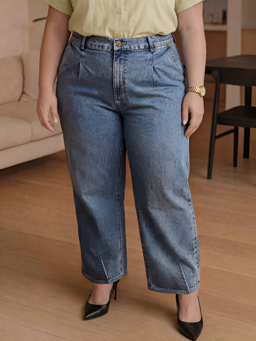 Plus Size Women Stretchable Jeans
