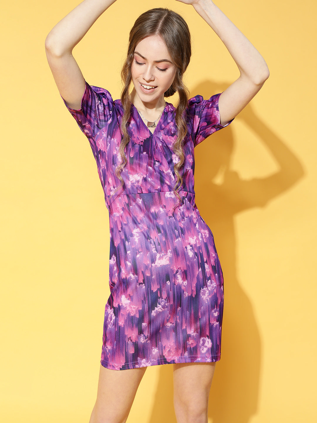 Purple Abstract Dress