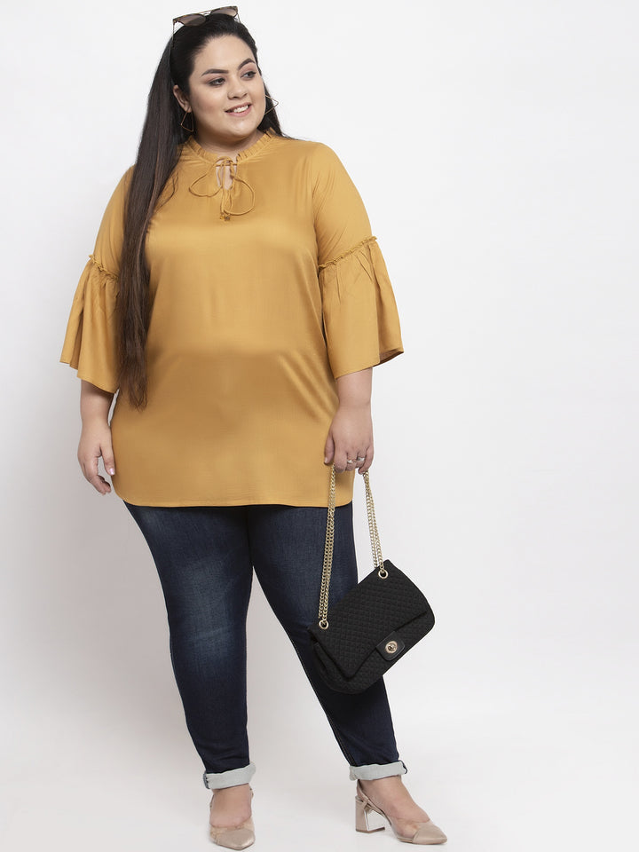 Mustard Yellow Solid Tunic