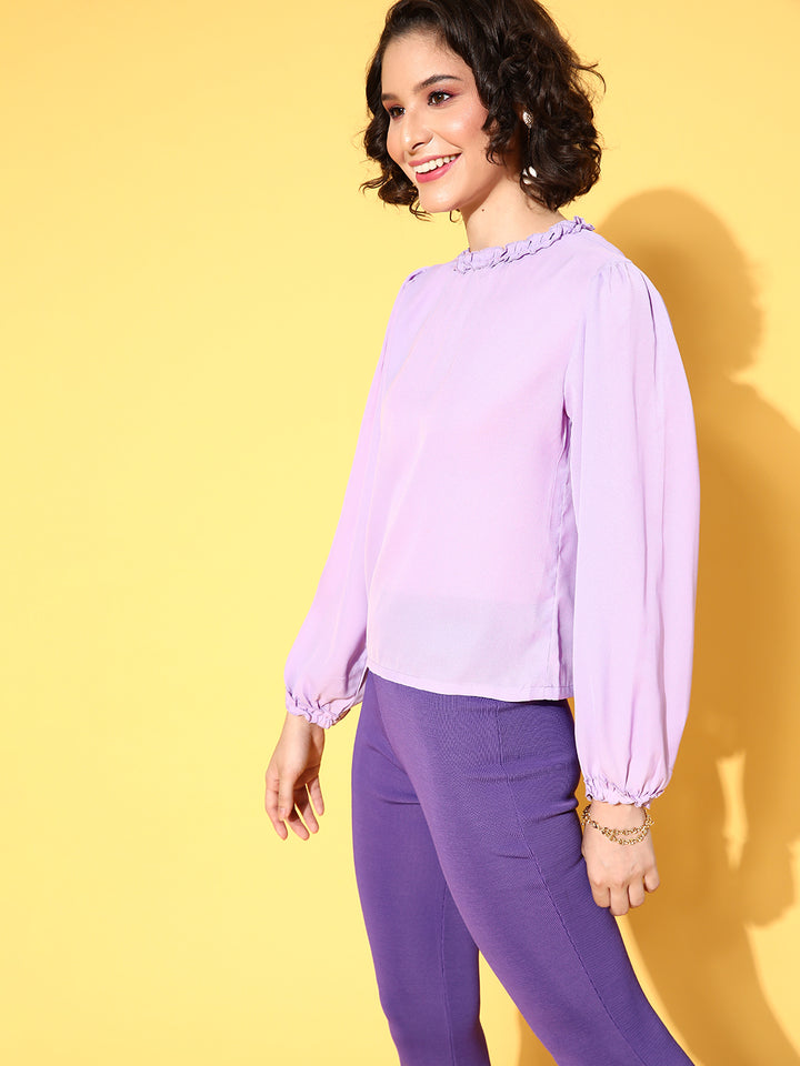 Elegant Lavender Solid Volume Play Top