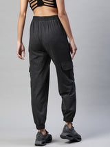 Women Charcoal Solid Joggers