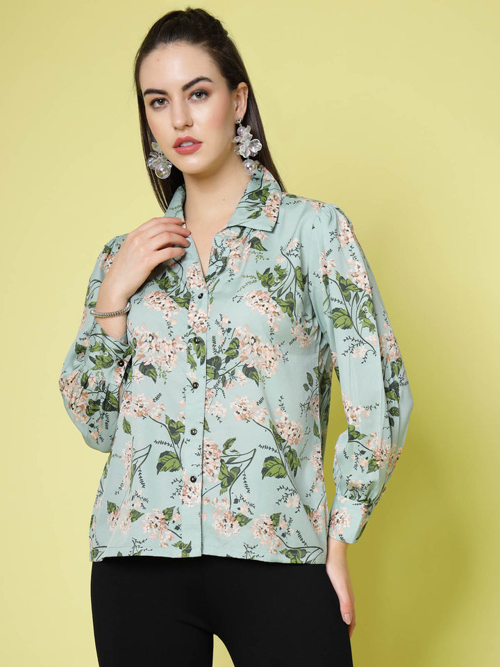 Floral Printed Casual Shirt