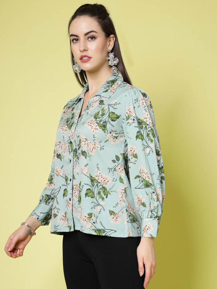 Floral Printed Casual Shirt