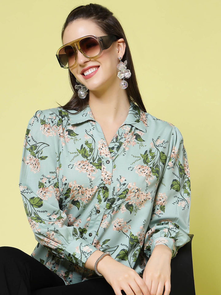 Floral Printed Casual Shirt