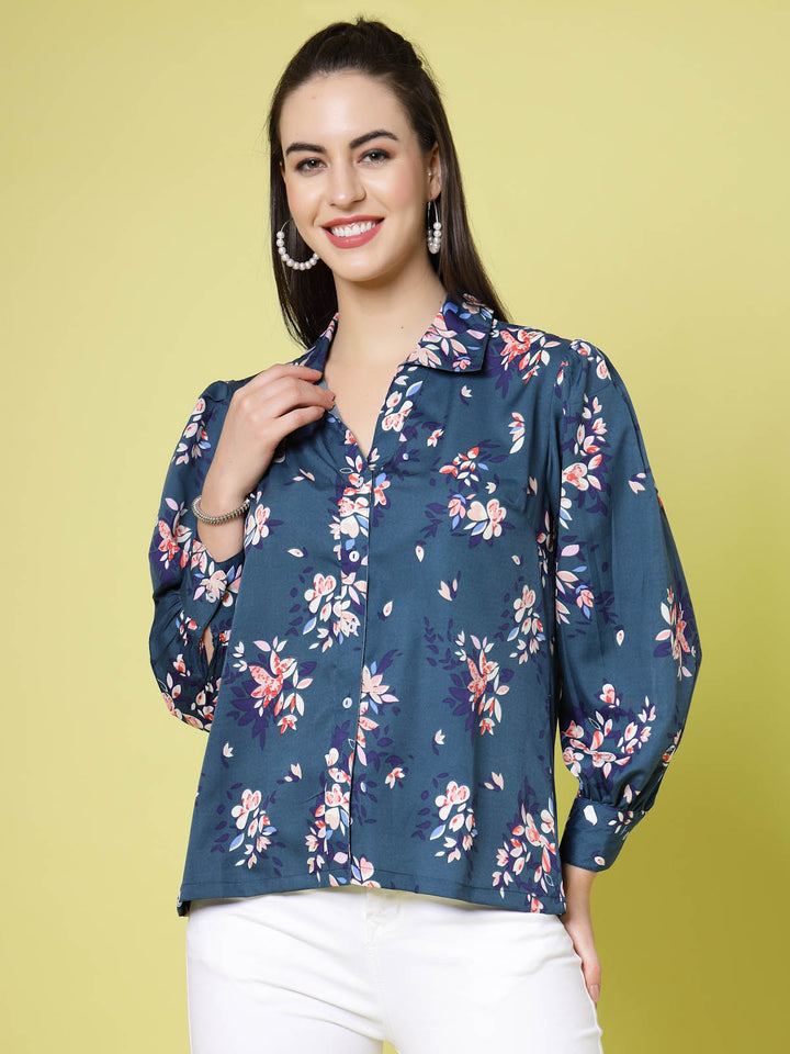 Floral Printed Regular Fit Casual Shirt