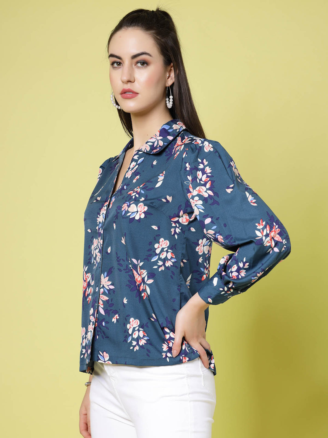 Floral Printed Regular Fit Casual Shirt