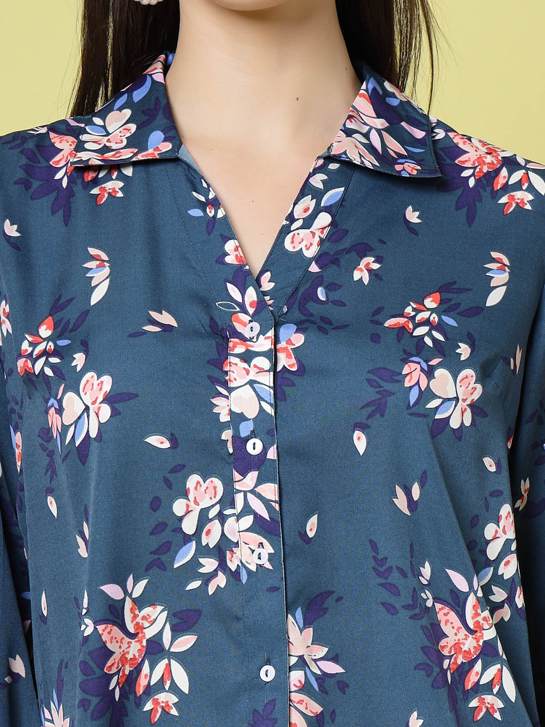 Floral Printed Regular Fit Casual Shirt